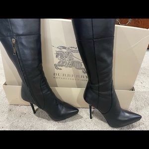 Black Burberry boots